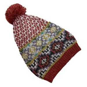 Peruvian Connection Knit Fair Isle Beanie Hat